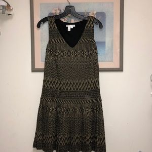 Gold and black party dress